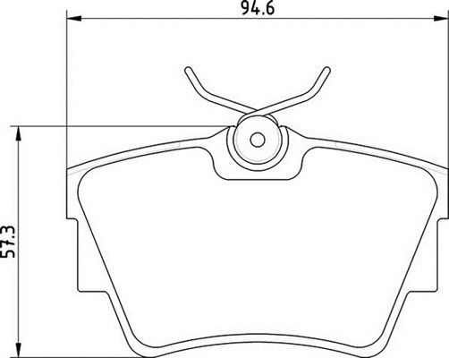 MAGNETI MARELLI Bremžu uzliku kompl., Disku bremzes 363710201390